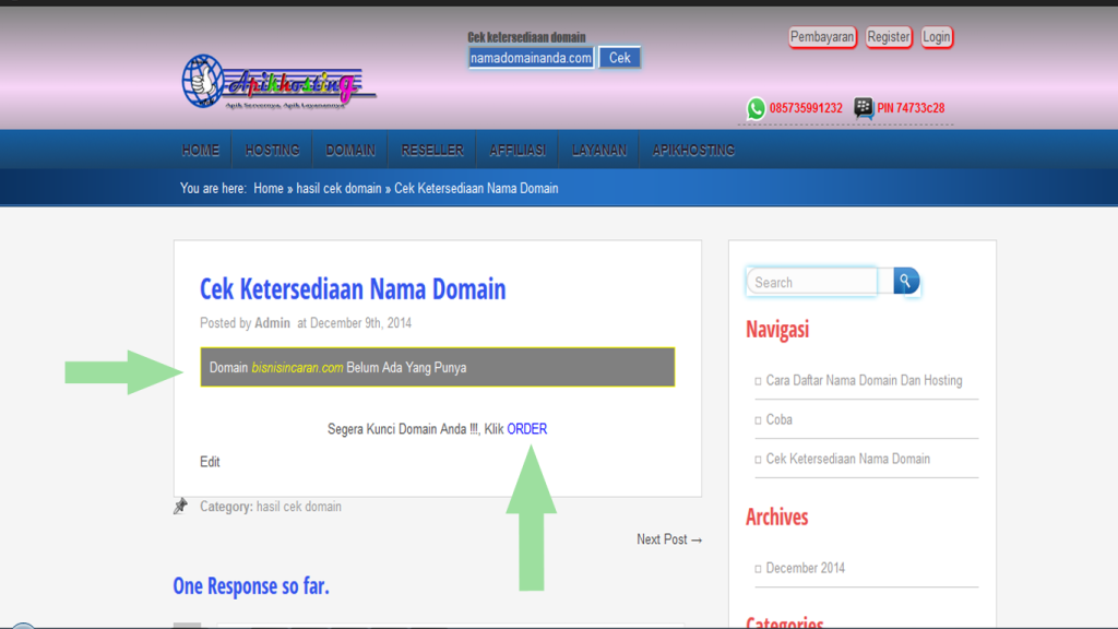 Nama domain incaran - pikhosting