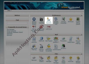 ubah password cpanel kita