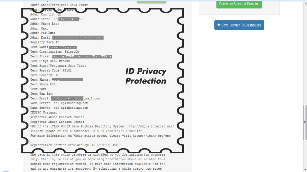 ID proteksi privacy apikhosting