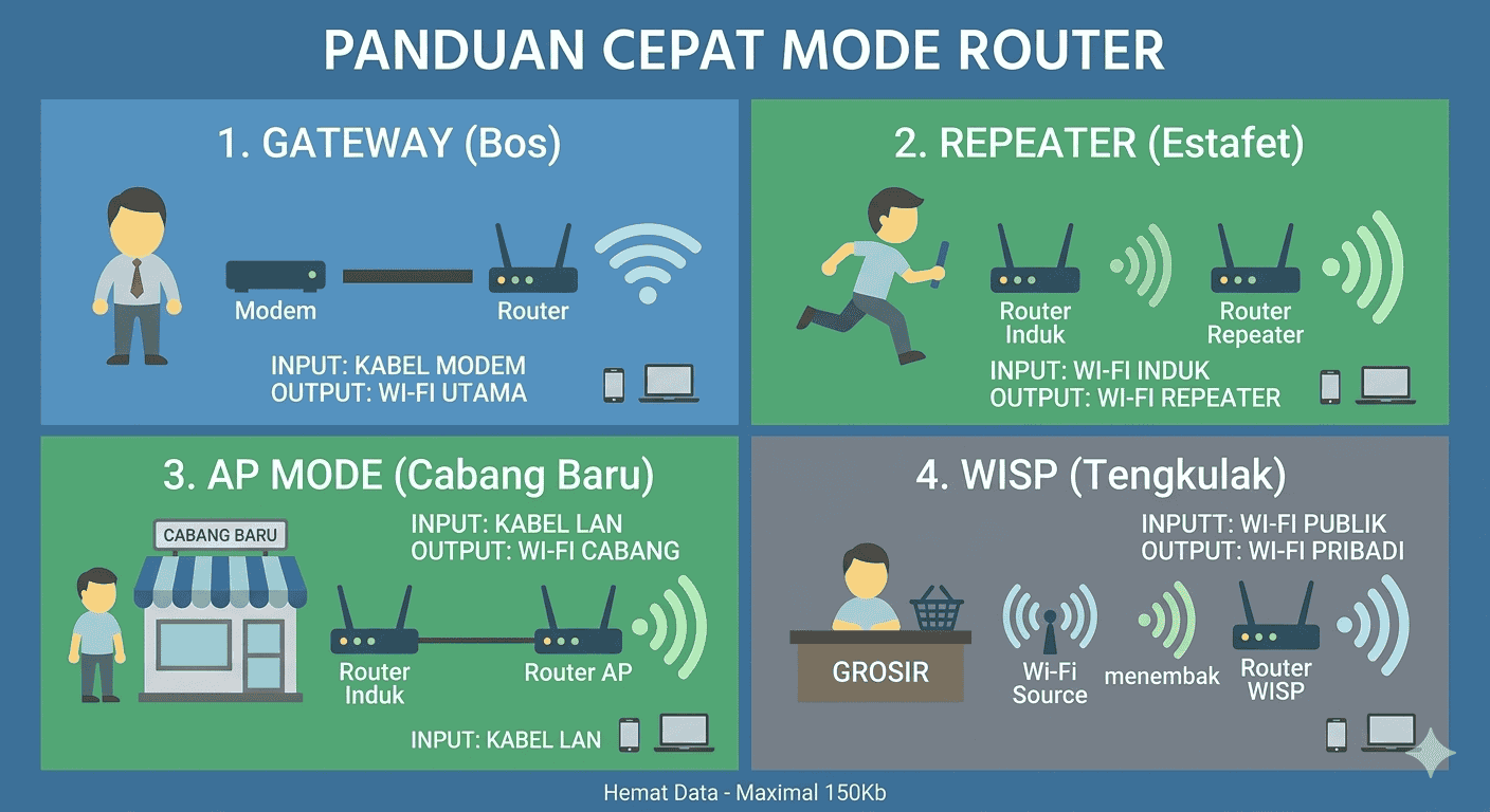 Panduan Mode Router
